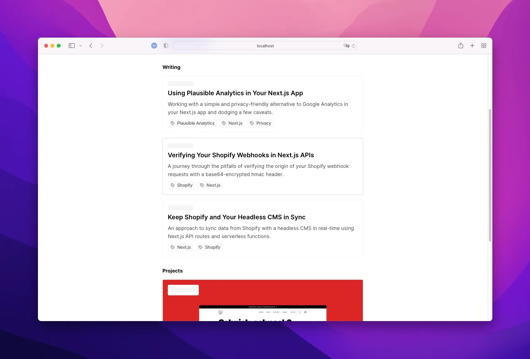 Loading state of the DisplayViews component